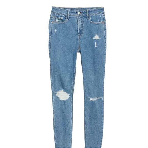Old Navy Womens High Waist Rockstar Super Skinny Ripped Ankle Jeans Plus Size 20 - Picture 3 of 11